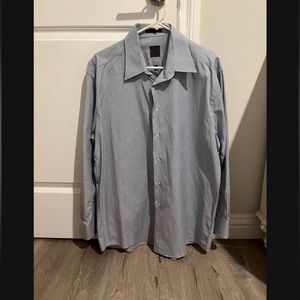 Men’s Calvin Klein Striped Collar Button Down Shirt Size: L